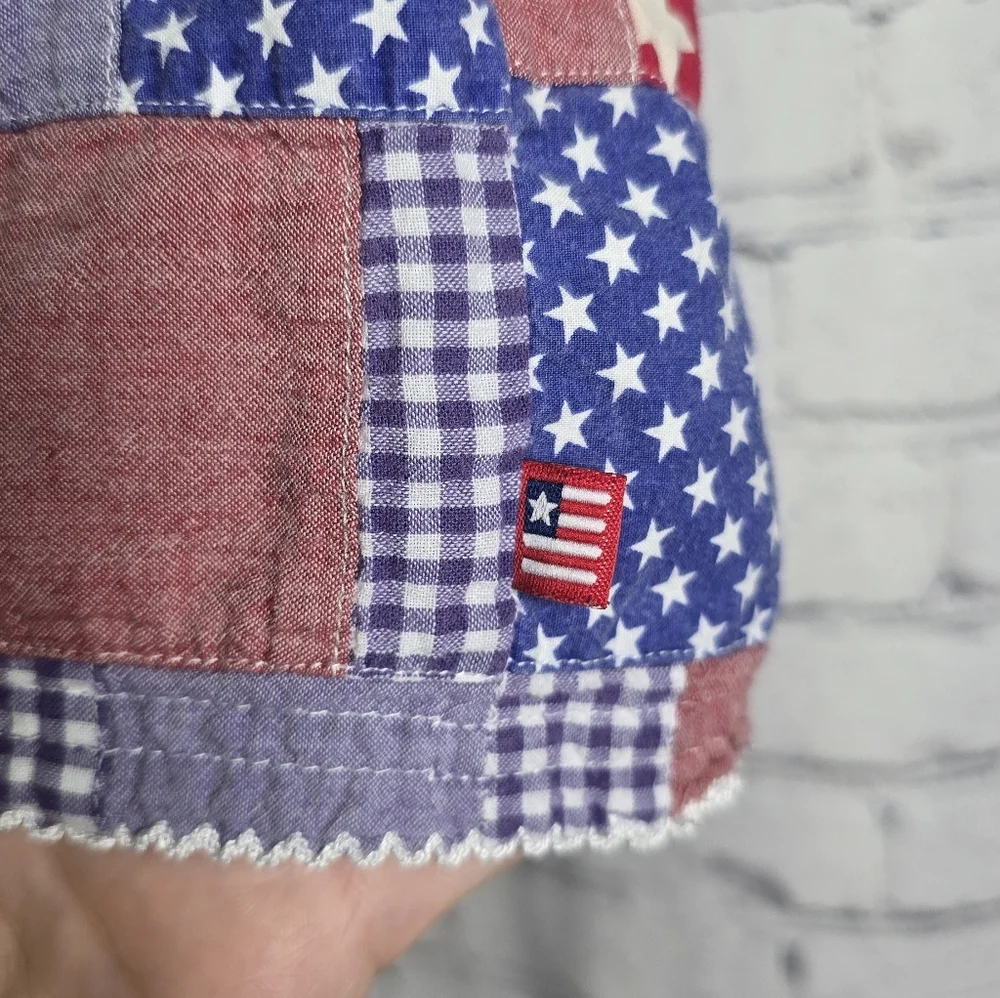 The Childrens Place Patriotic 4th Of July Red Whire And Blue Baby Dress Size 12M
